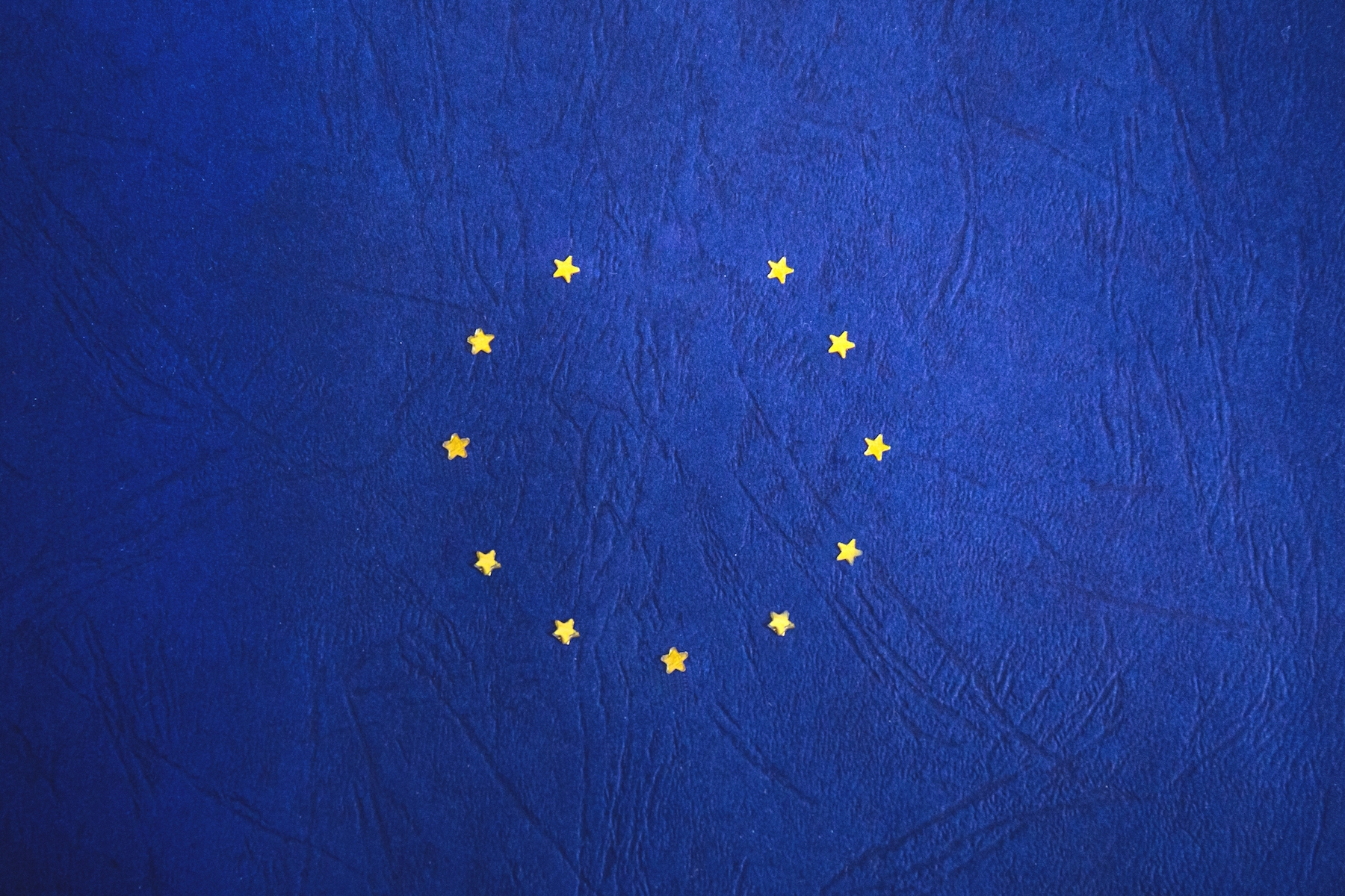 European flag with one star missing